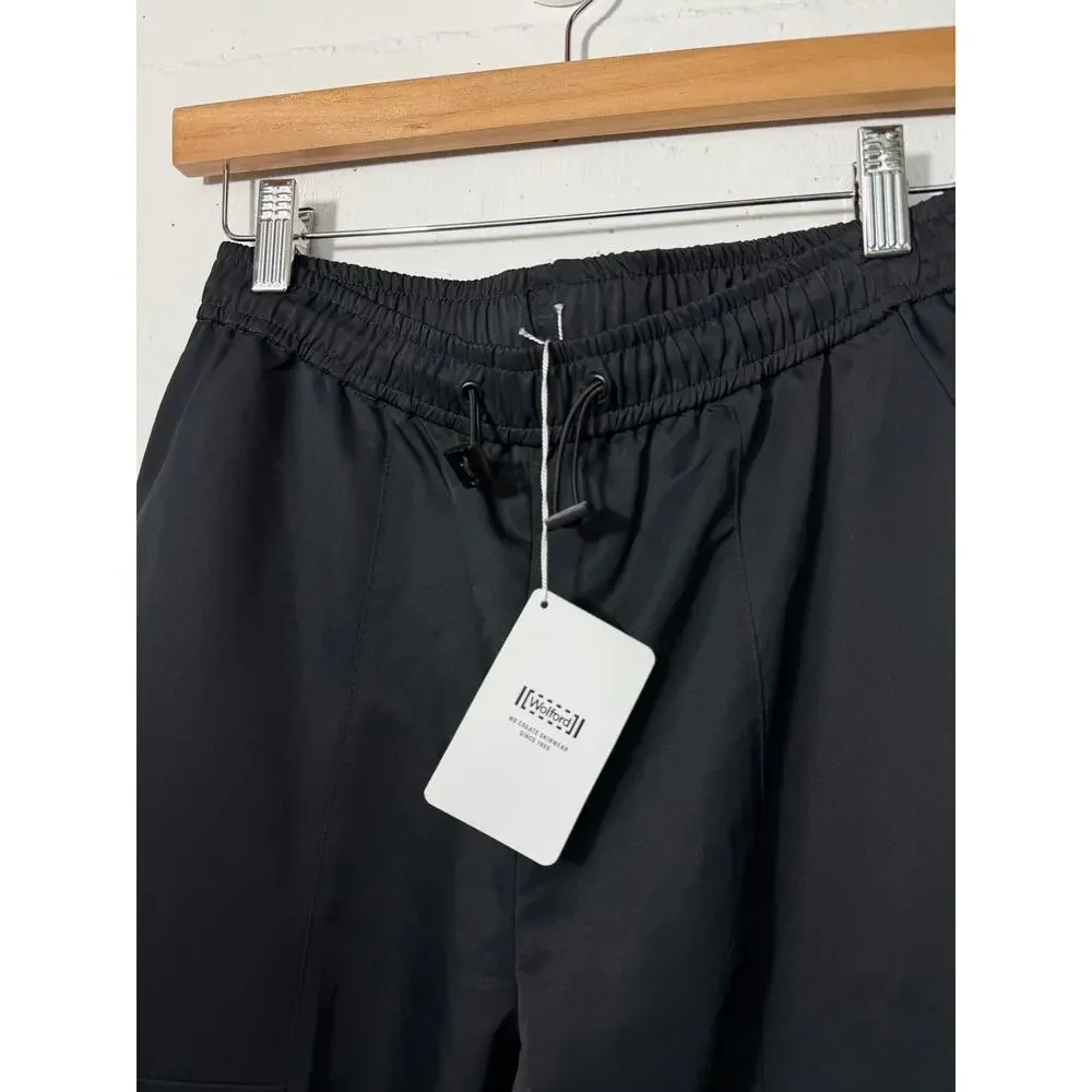 NEW Wolford Womens 80s Street Style Satin Trousers Size XS Black